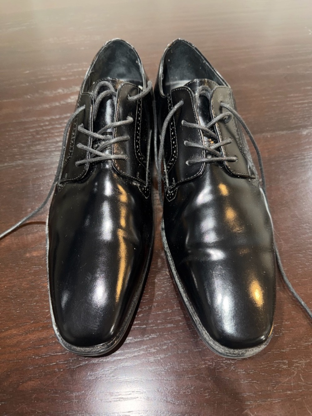 Stacy Adams Sleep resistant Classic Men's Black Leather Lace-Up Dress Shoes
